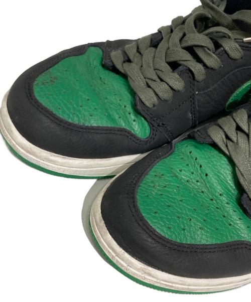 NIKE（ナイキ）NIKE (ナイキ) Air Jordan 1 High OG Pine Green ブラック×グリーン サイズ:27.5cmの古着・服飾アイテム