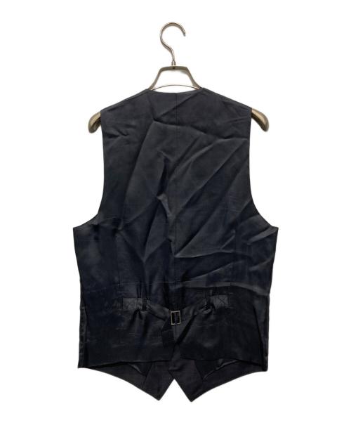 DOLCE & GABBANA（ドルチェ＆ガッバーナ）DOLCE & GABBANA (ドルチェ＆ガッバーナ) フラノウールストライプジレ ブラック サイズ:44の古着・服飾アイテム