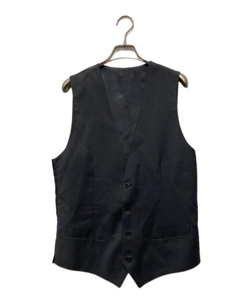 DOLCE & GABBANA（ドルチェ＆ガッバーナ）DOLCE & GABBANA (ドルチェ＆ガッバーナ) ストライプジレ ブラック サイズ:44の古着・服飾アイテム
