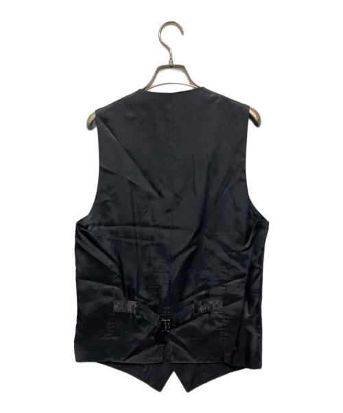 DOLCE & GABBANA（ドルチェ＆ガッバーナ）DOLCE & GABBANA (ドルチェ＆ガッバーナ) ストライプジレ ブラック サイズ:44の古着・服飾アイテム