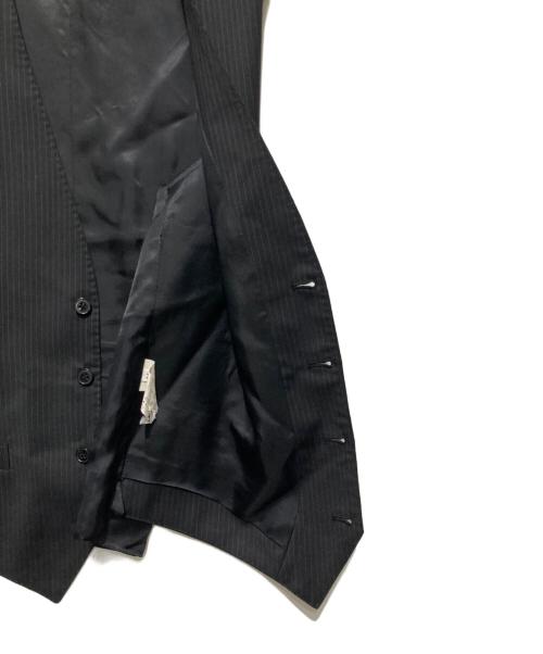 DOLCE & GABBANA（ドルチェ＆ガッバーナ）DOLCE & GABBANA (ドルチェ＆ガッバーナ) ストライプジレ ブラック サイズ:44の古着・服飾アイテム