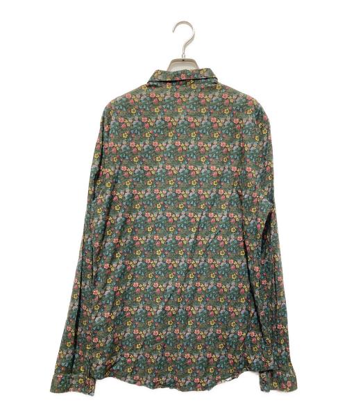 GUCCI（グッチ）GUCCI (グッチ) duke フラワープリントシャツ グリーン サイズ:17/43の古着・服飾アイテム