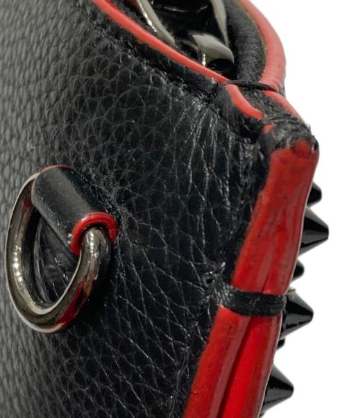 Christian Louboutin（クリスチャン・ルブタン）Christian Louboutin (クリスチャン・ルブタン) リックトラッククラッチバッグ ブラック×レッドの古着・服飾アイテム