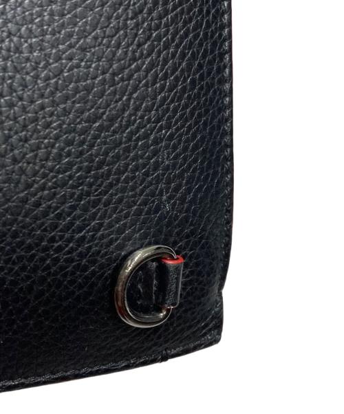 Christian Louboutin（クリスチャン・ルブタン）Christian Louboutin (クリスチャン・ルブタン) リックトラッククラッチバッグ ブラック×レッドの古着・服飾アイテム
