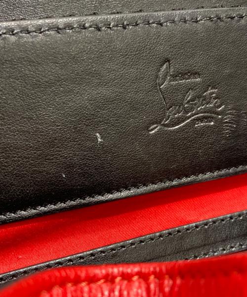 Christian Louboutin（クリスチャン・ルブタン）Christian Louboutin (クリスチャン・ルブタン) スパイク スタッズ エクスプローラーファンク バックパック リュック ブラック×レッドの古着・服飾アイテム