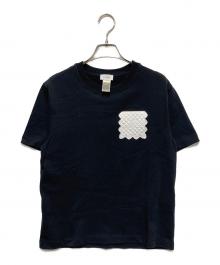 patou（パトゥ）の古着「オーガニックコットン キルティングポケット Tシャツ」｜ブラック