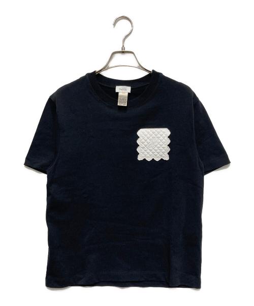patou（パトゥ）Patou (パトゥ) オーガニックコットン キルティングポケット Tシャツ ブラック サイズ:Sの古着・服飾アイテム