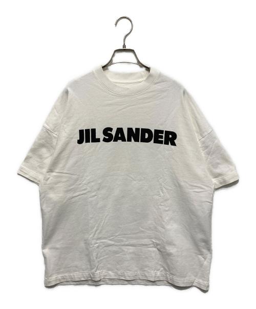 JIL SANDER（ジルサンダー）JIL SANDER (ジルサンダー) オーバーサイズロゴプリントT ホワイト サイズ:Sの古着・服飾アイテム