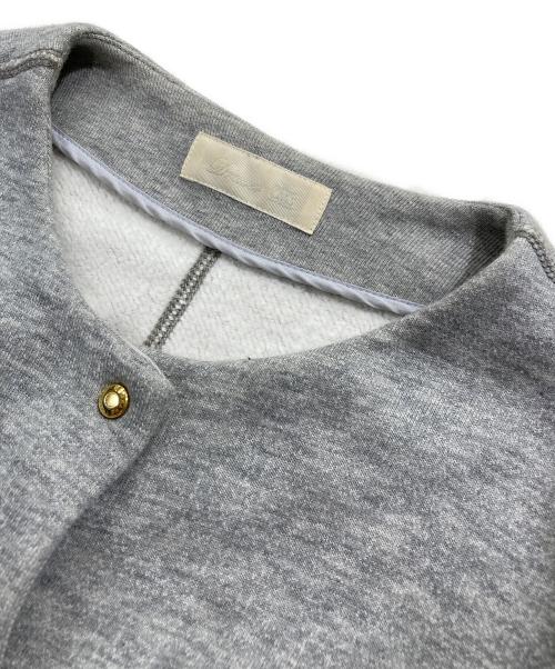 DRAWER（ドゥロワー）DRAWER (ドゥロワー) コットンツリ裏毛フロントスナップカーディガン グレー サイズ:1の古着・服飾アイテム