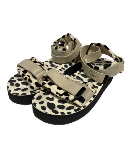 suicoke（スイコック）suicoke (スイコック) Drawer (ドゥロワー) 別注ダルメシアンプラットフォームサンダル ベージュ サイズ:25cmの古着・服飾アイテム