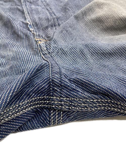 DIESEL（ディーゼル）DIESEL (ディーゼル) ダメージ加工ストライプペインターパンツ ネイビー サイズ:34の古着・服飾アイテム