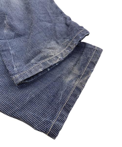 DIESEL（ディーゼル）DIESEL (ディーゼル) ダメージ加工ストライプペインターパンツ ネイビー サイズ:34の古着・服飾アイテム