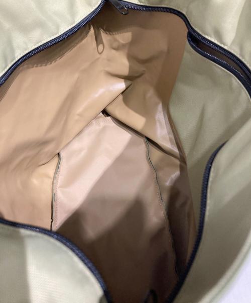 Herve Chapelier（エルベシャプリエ）Herve Chapelier (エルベシャプリエ) ナイロンスクエアトートバッグ オリーブの古着・服飾アイテム