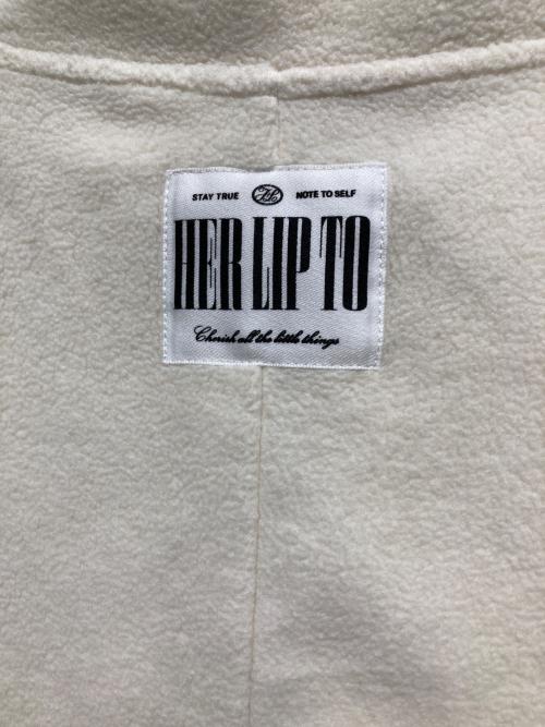 HER LIP TO（ハーリップトゥ）HER LIP TO (ハーリップトゥ) Flight Mode ホワイト サイズ:sの古着・服飾アイテム