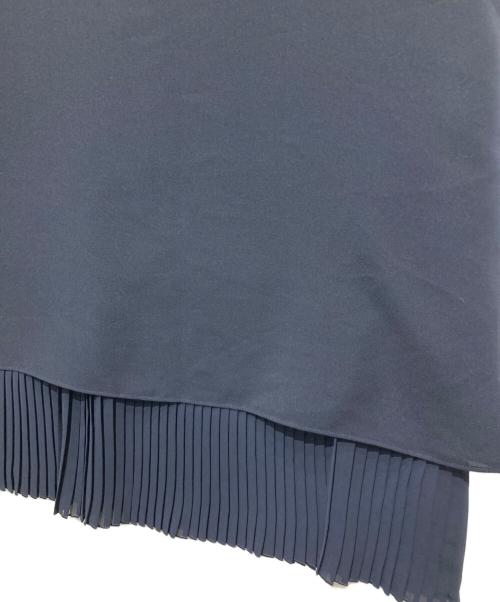 ADORE（アドーア）ADORE (アドーア) プリーツレイヤードワンピース ネイビー サイズ:38の古着・服飾アイテム