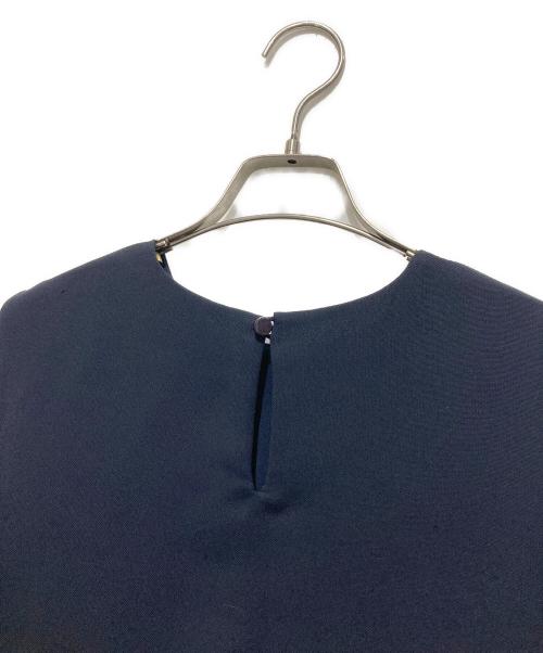 ADORE（アドーア）ADORE (アドーア) プリーツレイヤードワンピース ネイビー サイズ:38の古着・服飾アイテム