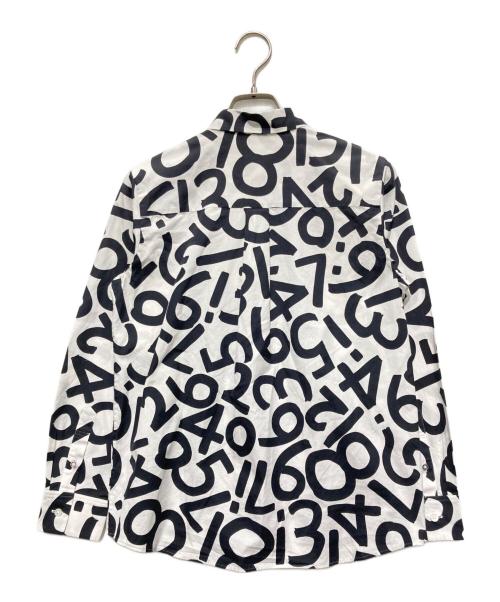 PAUL SMITH（ポールスミス）Paul Smith (ポールスミス) ナンバーシャツ ホワイト×ブラック サイズ:36の古着・服飾アイテム