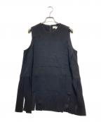 ENFOLDエンフォルド）の古着「SHREDDER TANK-TOP」｜ブラック