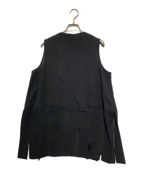 ENFOLD（エンフォルド）ENFOLD (エンフォルド) SHREDDER TANK-TOP ブラック サイズ:38の古着・服飾アイテム