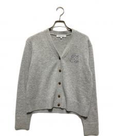 maison kitsune（メゾンキツネ）の古着「ボールドフォックス クロップドカーディガン」｜グレー