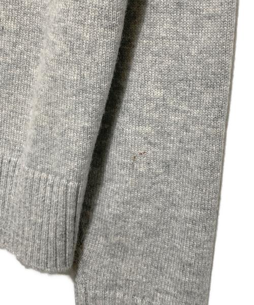 maison kitsune（メゾンキツネ）maison kitsune (メゾンキツネ) ボールドフォックス クロップドカーディガン グレー サイズ:Sの古着・服飾アイテム