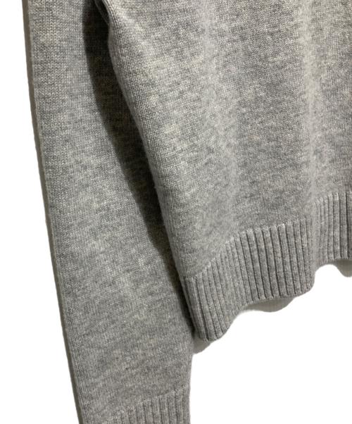 maison kitsune（メゾンキツネ）maison kitsune (メゾンキツネ) ボールドフォックス クロップドカーディガン グレー サイズ:Sの古着・服飾アイテム