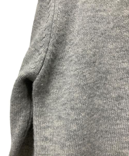 maison kitsune（メゾンキツネ）maison kitsune (メゾンキツネ) ボールドフォックス クロップドカーディガン グレー サイズ:Sの古着・服飾アイテム