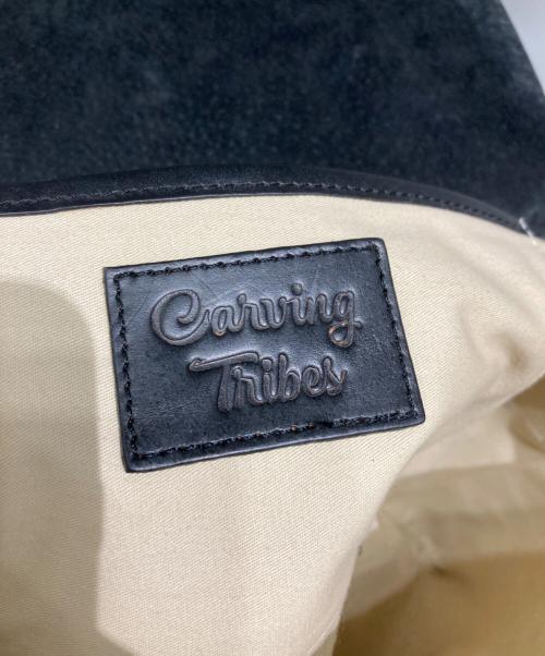 Carving Tribes（カービングトライブス）Carving Tribes (カービングトライブス) カゴトートバッグ ブラックの古着・服飾アイテム