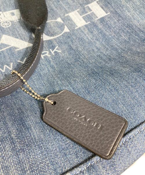 COACH（コーチ）COACH (コーチ) デニムキャンバストートバッグ ブルーの古着・服飾アイテム