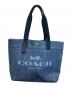 COACH（コーチ）の古着「デニムキャンバストートバッグ」｜ブルー
