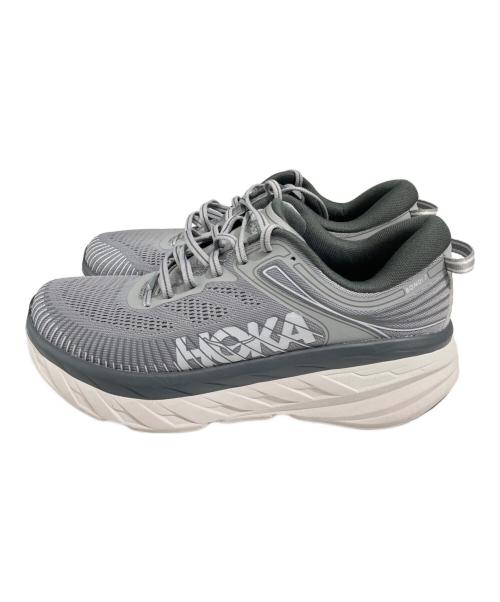HOKA（ホカ）HOKA (ホカ) BONDI 7 グレー サイズ:27cmの古着・服飾アイテム