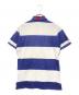 POLO RALPH LAUREN (ポロ・ラルフローレン) ビッグポニー 星条旗 ボーダー ポロシャツ ホワイト×ネイビー サイズ:S：7000円