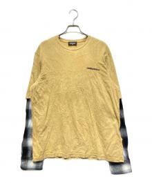 DSQUARED2（ディースクエアード）の古着「レイヤードカットソー」｜イエロー