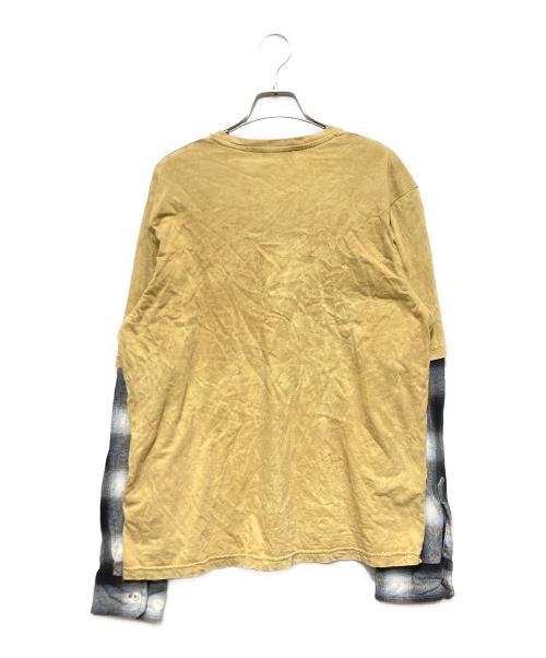 DSQUARED2（ディースクエアード）DSQUARED2 (ディースクエアード) レイヤードカットソー イエロー サイズ:16Yの古着・服飾アイテム