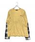 DSQUARED2（ディースクエアード）の古着「レイヤードカットソー」｜イエロー