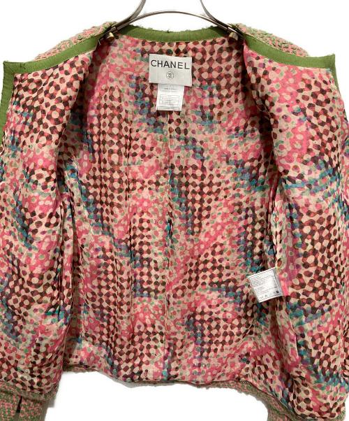 CHANEL（シャネル）CHANEL (シャネル) ツイードセットアップ ピンク サイズ:38の古着・服飾アイテム