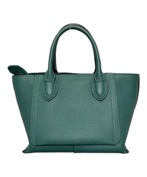 LONGCHAMP（ロンシャン）LONGCHAMP (ロンシャン) メールボックス トップハンドルバッグ グリーンの古着・服飾アイテム