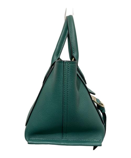 LONGCHAMP（ロンシャン）LONGCHAMP (ロンシャン) メールボックス トップハンドルバッグ グリーンの古着・服飾アイテム