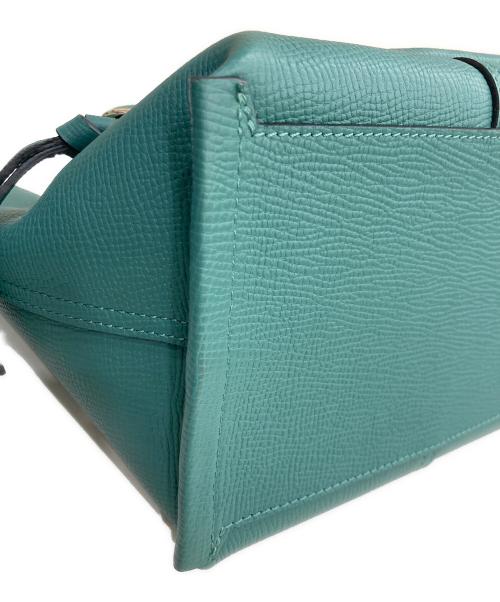 LONGCHAMP（ロンシャン）LONGCHAMP (ロンシャン) メールボックス トップハンドルバッグ グリーンの古着・服飾アイテム