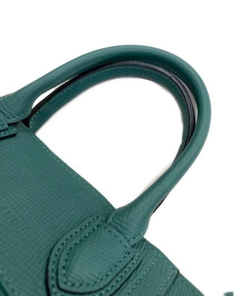 LONGCHAMP（ロンシャン）LONGCHAMP (ロンシャン) メールボックス トップハンドルバッグ グリーンの古着・服飾アイテム