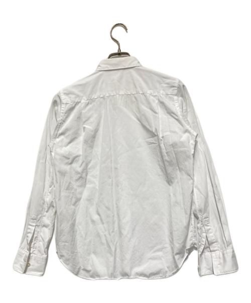 PLAY COMME des GARCONS（プレイコムデギャルソン）PLAY COMME des GARCONS (プレイコムデギャルソン) ハートロゴ刺繍長袖シャツ ホワイト サイズ:Mの古着・服飾アイテム
