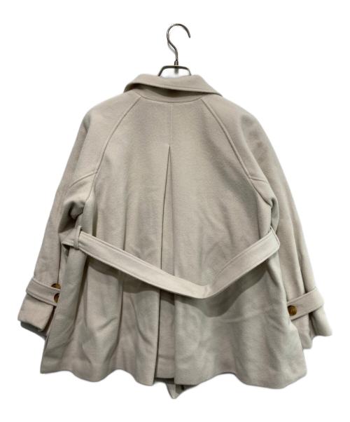 COHINA（コヒナ）COHINA (コヒナ) ウールビーバーミドル丈コート アイボリー サイズ:FREEの古着・服飾アイテム