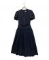 Her lip to（ハーリップトゥ）の古着「25AW Pin-Striped Belted Flared Dress」｜ネイビー
