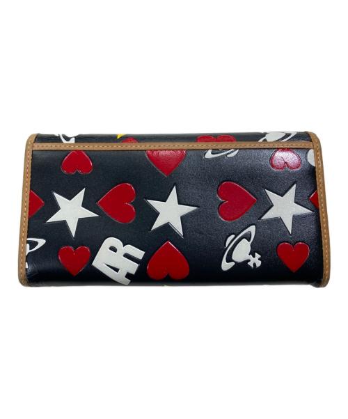 Vivienne Westwood（ヴィヴィアンウエストウッド）Vivienne Westwood (ヴィヴィアンウエストウッド) オーブハートレザーウォレット ブラウン×ブラックの古着・服飾アイテム