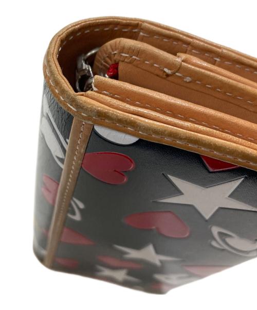Vivienne Westwood（ヴィヴィアンウエストウッド）Vivienne Westwood (ヴィヴィアンウエストウッド) オーブハートレザーウォレット ブラウン×ブラックの古着・服飾アイテム