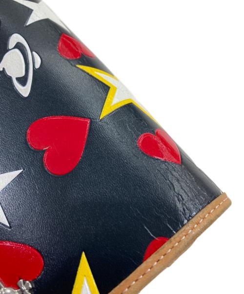 Vivienne Westwood（ヴィヴィアンウエストウッド）Vivienne Westwood (ヴィヴィアンウエストウッド) オーブハートレザーウォレット ブラウン×ブラックの古着・服飾アイテム
