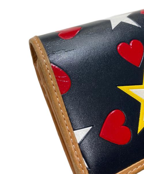 Vivienne Westwood（ヴィヴィアンウエストウッド）Vivienne Westwood (ヴィヴィアンウエストウッド) オーブハートレザーウォレット ブラウン×ブラックの古着・服飾アイテム