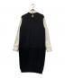 BRUNELLO CUCINELLI (ブルネロクチネリ) カシミヤ混ドッキングワンピース ブラック サイズ:S：8000円