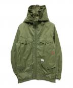 WTAPSダブルタップス）の古着「SHERPA JACKET / FIELD NYLON TAFFETA 3LAYER」｜カーキ