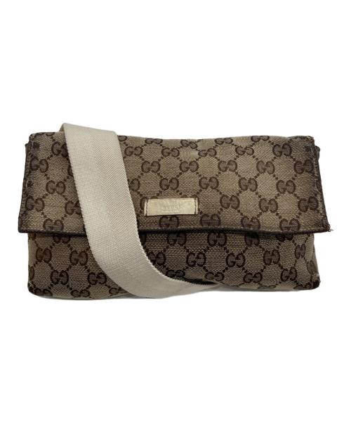 GUCCI（グッチ）GUCCI (グッチ) GG柄ボディーバッグ ベージュの古着・服飾アイテム